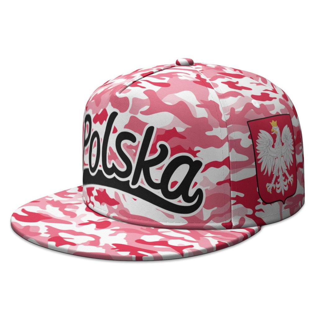 Polska Darmowy Niestandardowy Nadruk Nazwy Logo Zdjęcie Płaskie Rondo Czapka Flaga Narodowa Pl Republika Polska Polski Kraj College Hip-hop Czapka