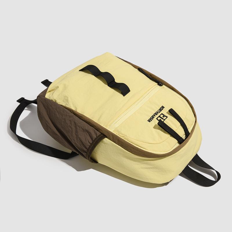 Contrast Color Student Schoolbag Women's Backpack Travel Bag