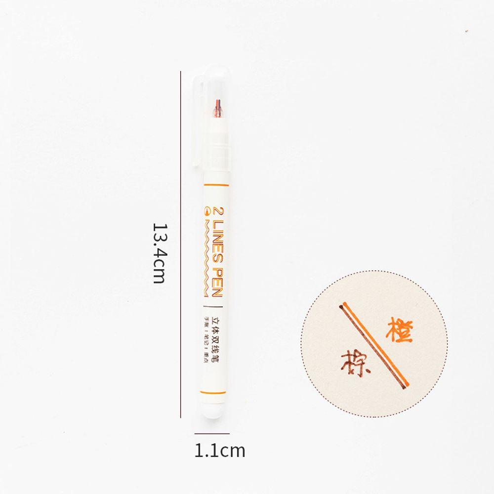Scrapbooking Highlighter Two-color Line Drawing Pens Liner Art Markers Double Line Colored Pen