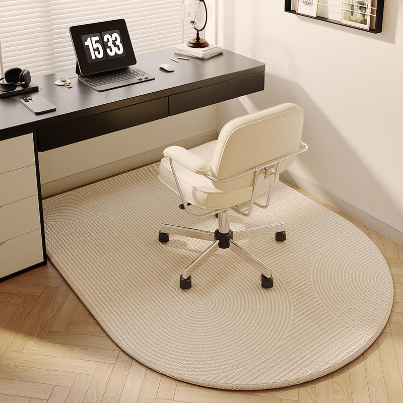 VIKAMA Study Floor Mat Computer Desk Roller Chair Swivel Chair Mat Arched Bedroom Bedside Dressing Table Carpet Home Decoration
