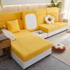 Four-season Model Jacquard Leaves Solid Colour Full Package Non-slip Sofa Cushion Colour Blocking Fashion Simple Modern Sofa Cover