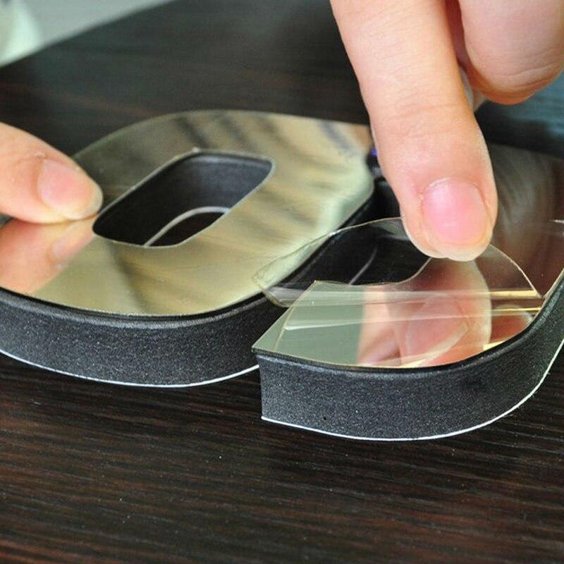 Arabic Numerals Frameless Acrylic Mirror Surface 3D DIY Wall Clock Home Office School Wall Decor Clock Stickers Large Size