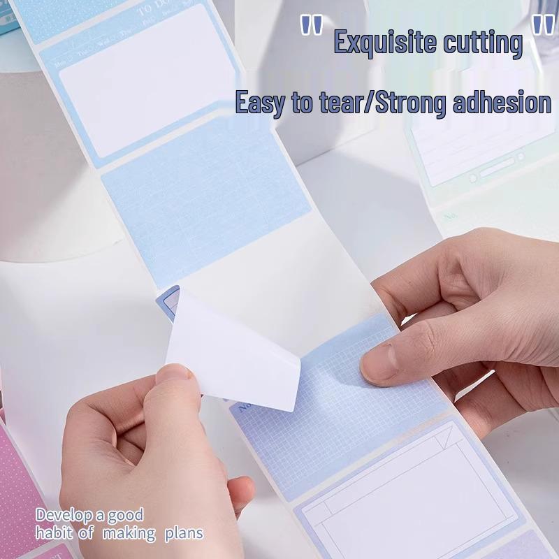 Tearable Sticky Note Pads - Strong Adhesion, Ideal for Office Use