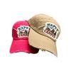 American Retro Letter Sticker Embroidered Baseball Cap Men'S And Women'S Sunshade Hole Wind Retro Cap
