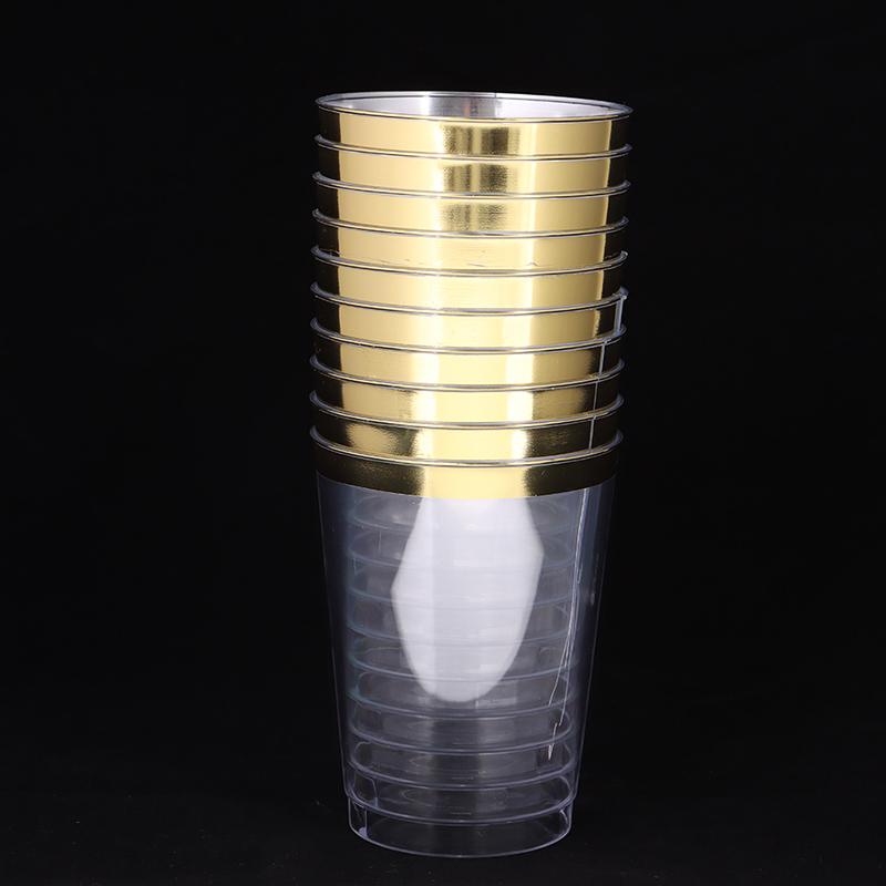 10Pcs 300Ml Phnom Penh Cup Hard Plastic Water Cup 10 Oz Plastic Wine Cups