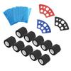 200pcs Blue Tattoo Pen Machine Covers with 10pcs Grip Tapes 3pcs Ink Cup Holder Stand Elastic Bandages Tattoo Supplies