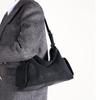 Fur pearlescent vegetable tanned leather Xiaoyao hobo bag retro large capacity one-shoulder crossbody bag female niche commuter tote bag