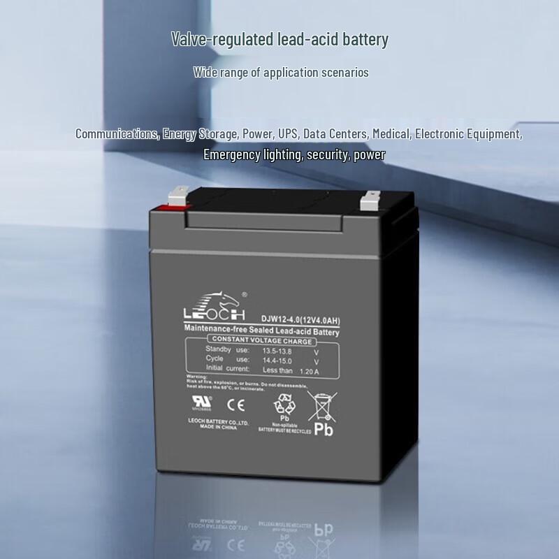 Leoch DJW12-4 12V 4Ah Sealed Lead-Acid Battery