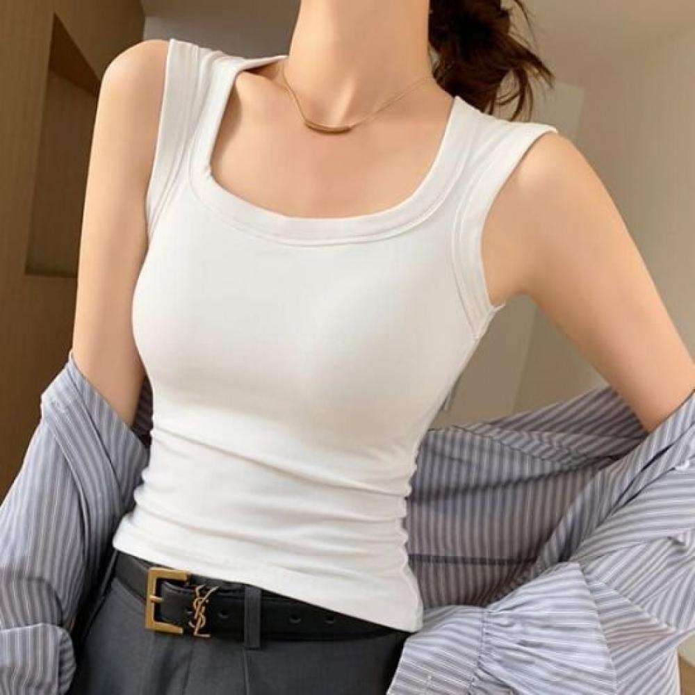 Navava Daily Square Neck Bra Cap Sleeveless Top Nt2687