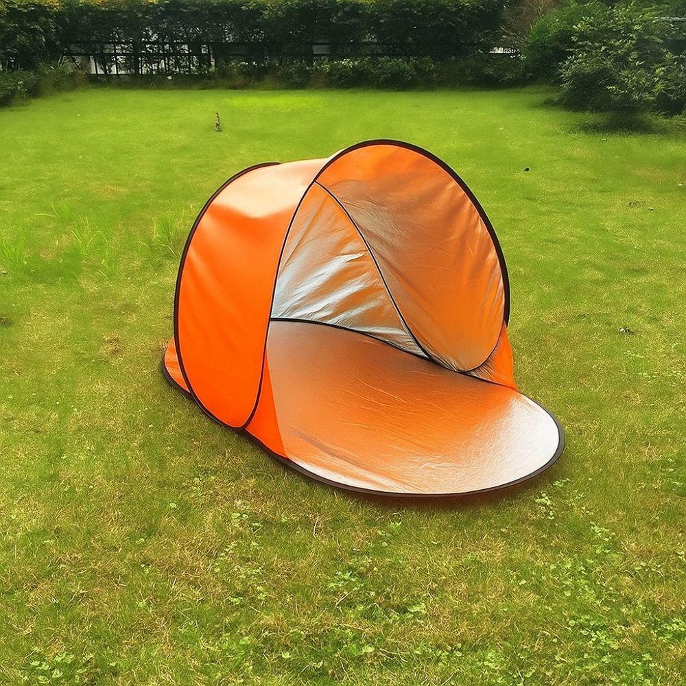 Instant Pop-up Small Folding Tent Silver Coated Mini Beach Headrest Sun Shelter  Camping