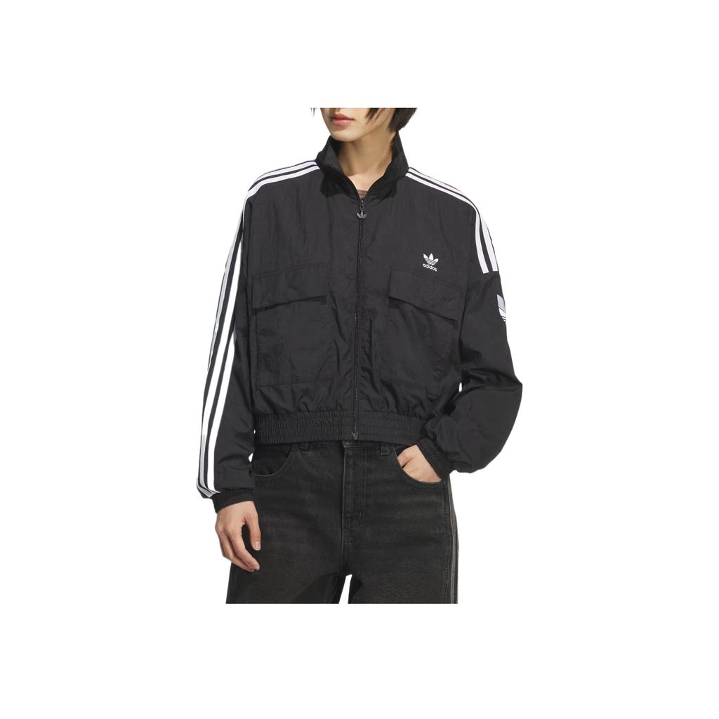 adidas Originals Giacca con Zip e Collo Alto Monocolore da Donna KG8512