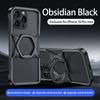 Hot Aluminum Alloy Magnetic Frameless Phone Case for iPhone 16 15 14 Pro Max With Metal Kickstand Shockproof Bumper Shells Cover