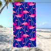 Graceful F-Flamingos Towel Beach Towel Oversized Super Absorbent Soft Swim Beachtowels For Men, Women
