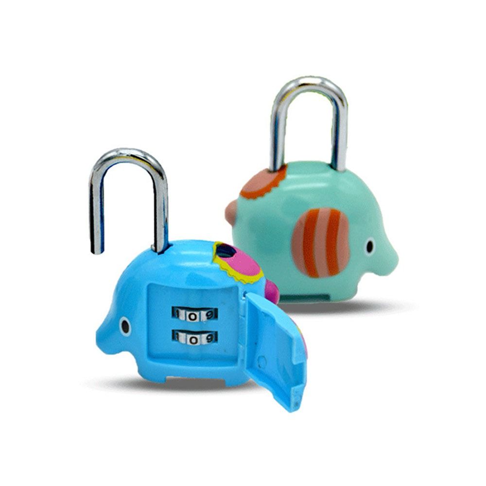 Random Color Dormitory Cabinet  Lock Anti-theft Backpack Zipper Lock Cute Digit Password Lock  Home