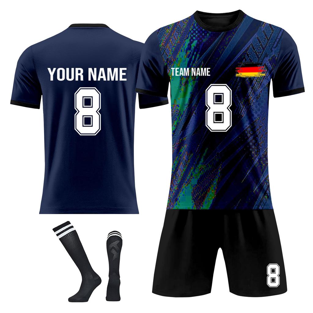 Personalised Shirts Kit Mens Girls With Name Number Custom Football Jerseys For Boys Training Suit