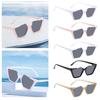 Chic Square Sunglasses, Large Frame Tinted Lens Shades, Glasses, Lens, Eyewear, for Vacation