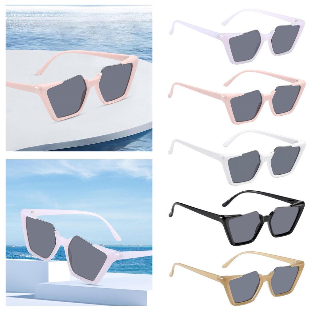 Chic Square Sunglasses, Large Frame Tinted Lens Shades, Glasses, Lens, Eyewear, for Vacation