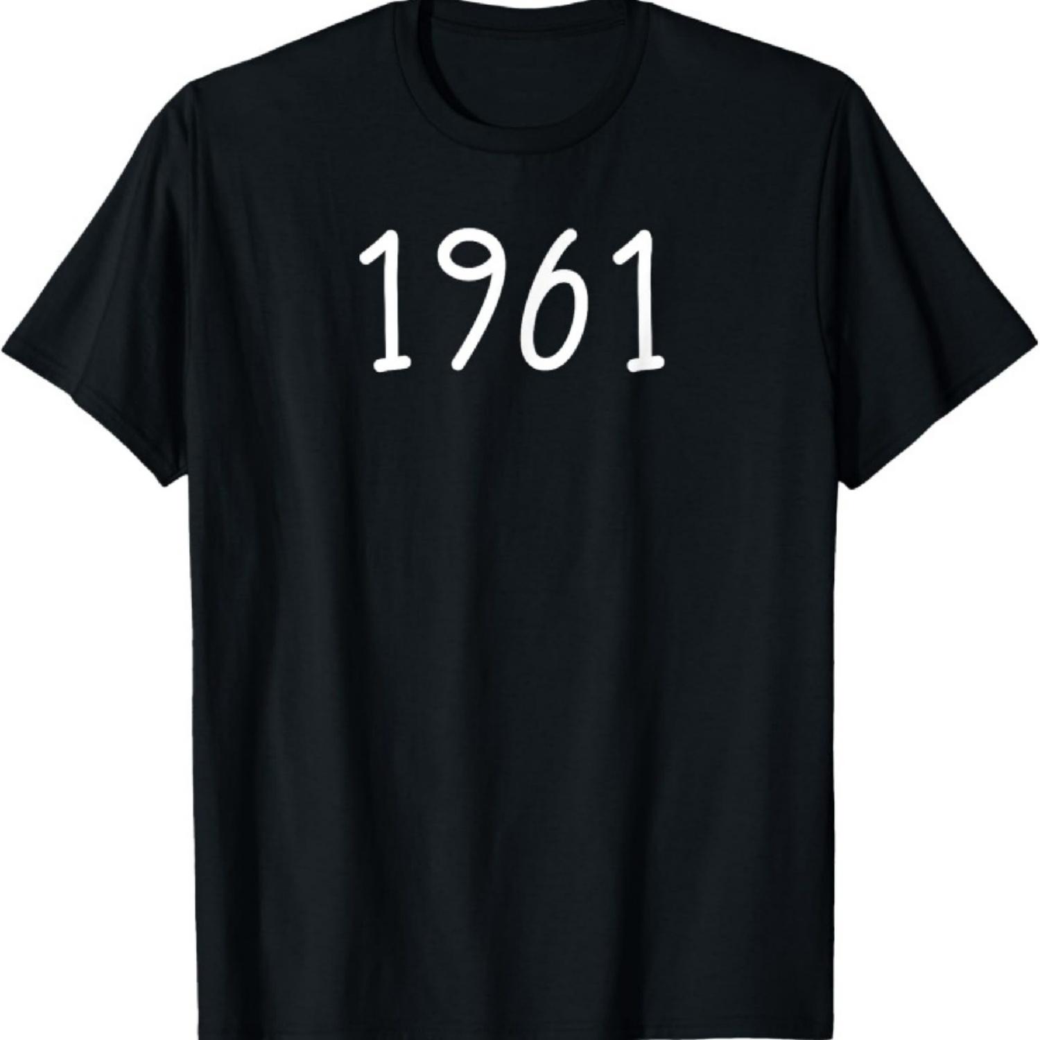 

1961 Year Shirt for Birth, Milestone, Tribute to Iconic Date T-Shirt XXXXXL чорний