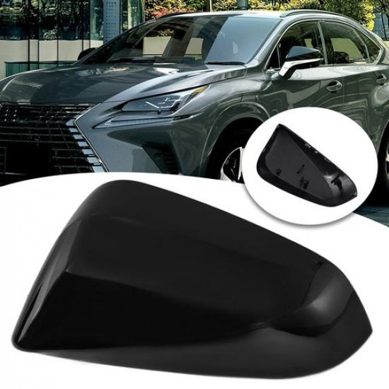 1PC Gloss Black Left Driver Side Mirror Cover Cap for Lexus NX RX 2015-2021 2020