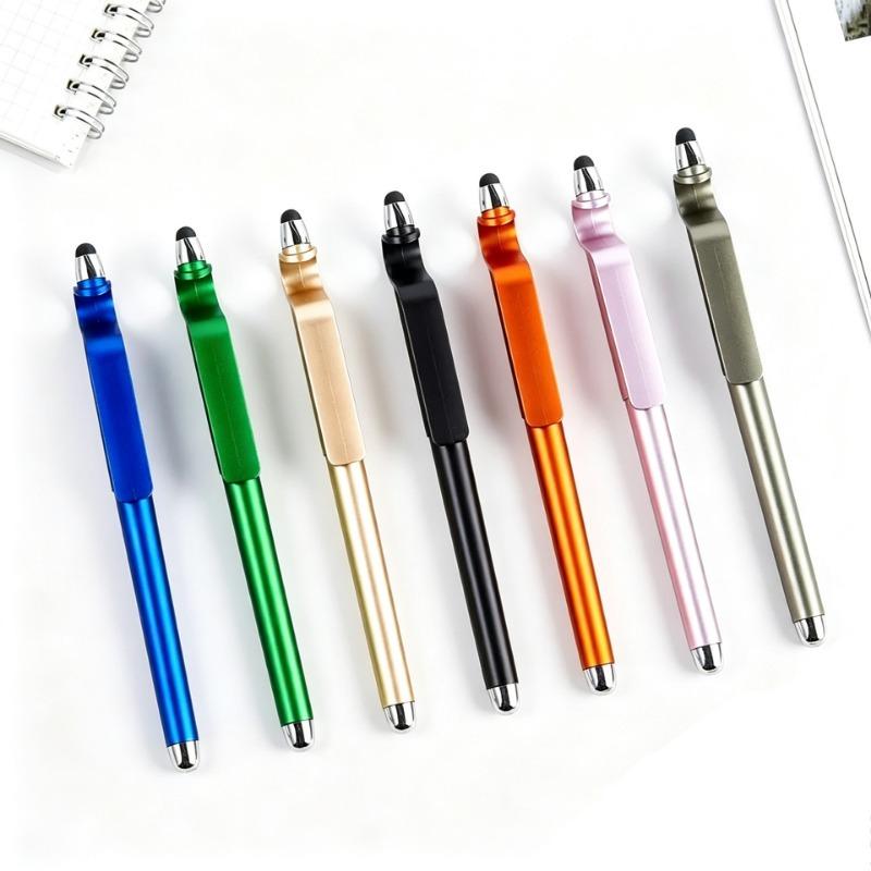 8-Piece Colorful Phone Stand and Stylus Set