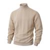 Pull à col roulé pour homme, pull tricoté torsadé, pull décontracté de couleur unie, haut de couche de base pour la rue, le travail, les rendez-vous, le quotidien