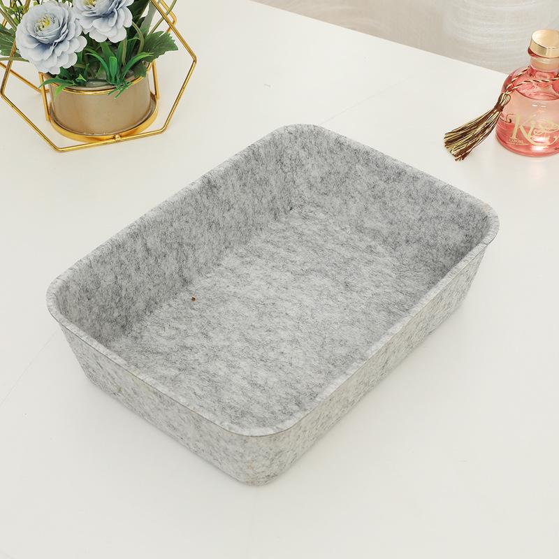 

Felt Storage Box - Desktop Organizer for Snacks & Small Items