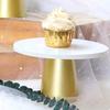 2pcs Round Dessert Display Stand Iron Cake Holder Smooth Cake Stand Set  Cake Display