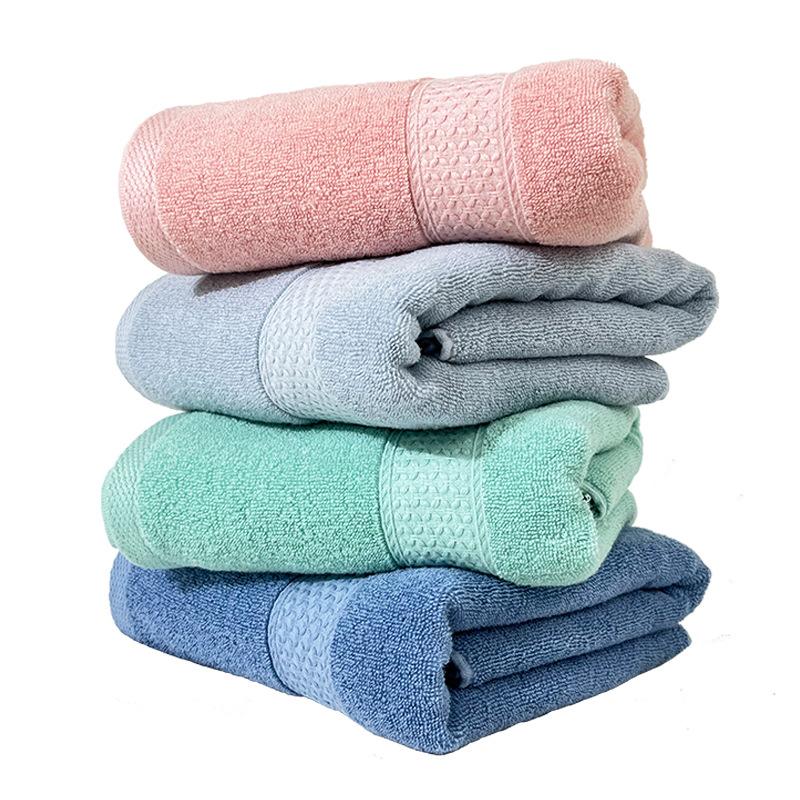 Cotton 32-strand bath towel absorbent adult bath towel bath towel plain color break