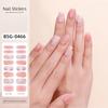 Halbgehärtete Gel-Nagelaufkleber, UV-/LED-Lampe erforderlich, Gel-Nagellack-Wraps, modisches Design, Gel-Nagelkunstaufkleber für Damen