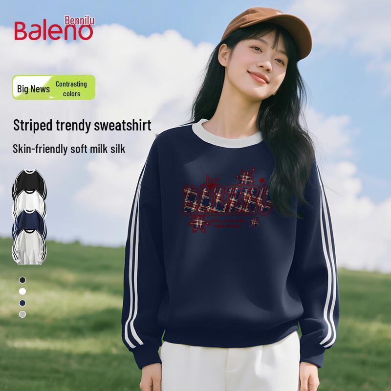 Baleno Women s Retro Style Crewneck Sweatshirt S
