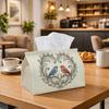 1pc Vintage Romantic Tissue Holder | Versatile Napkin Dispenser, Available In Two Sizes Perfect for Home, Parties, And Car Decor with Bird Floral Hear
