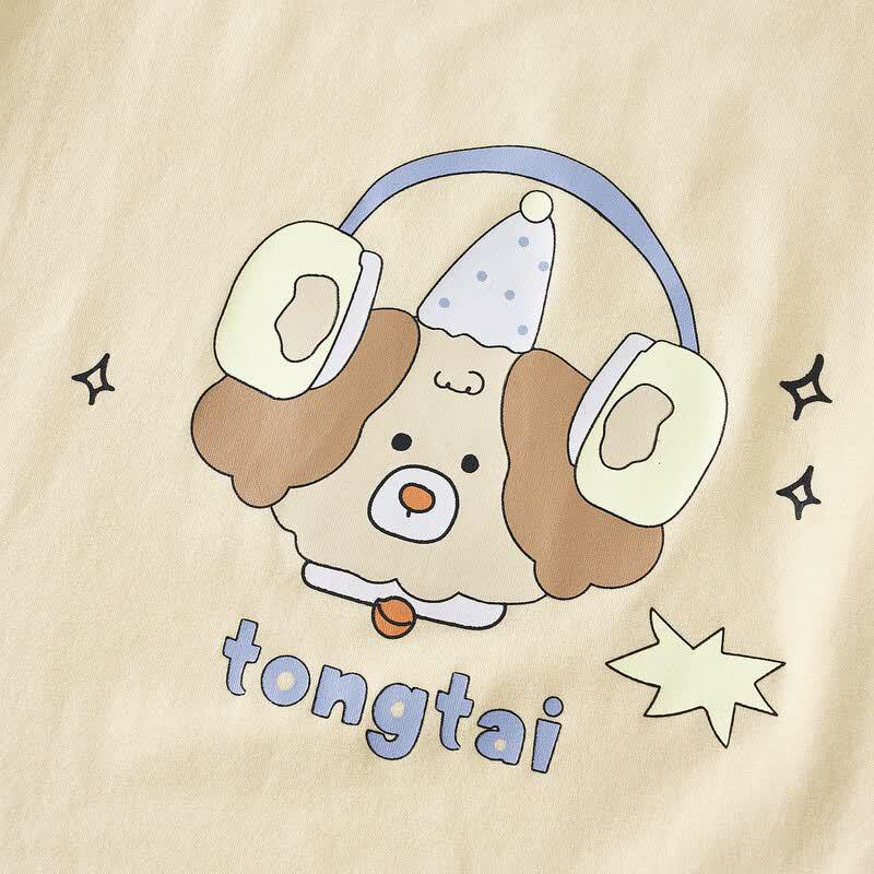TONGTAI Baby Summer Short Sleeve Top & Pants Set