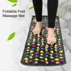 Yousheng Foot Reflexology Massager Mat Feet Pain Relief Muscle Relaxation Kids Adults Anti-slip Foldable Acupressure Pad Portable Stone Walking
