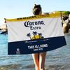 C-Corona E-Extra Beer Bath Towel Microfiber Soft Water Absorbing Breathable For Girl Kids Decorative Cartoon Beach Towel