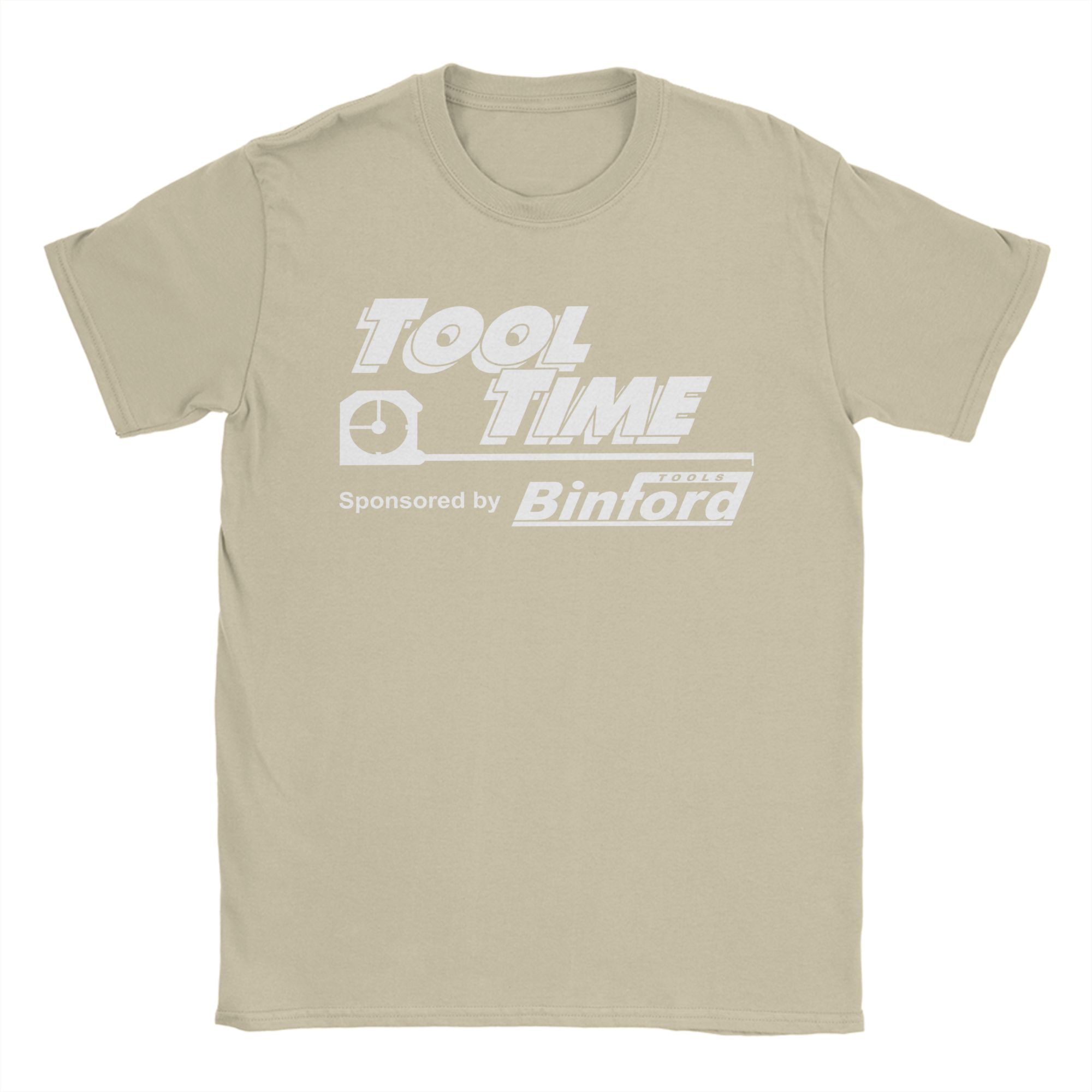

Men T-Shirt Tool Time sponsored by Binford Tools Home Improvement Tv Show Cotton Tee Shirt Short Sleeve T Shirt Tops Gift Idea S