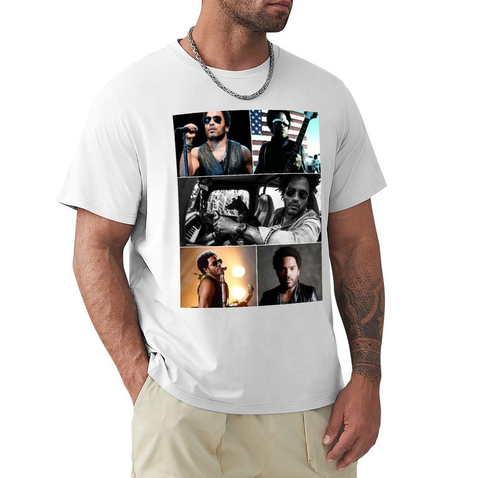 Lenny Kravitz American Singersongwriter Ultimate Aesthetic Collage 1 Tshirt Lightweight Gym Training Tshirt S