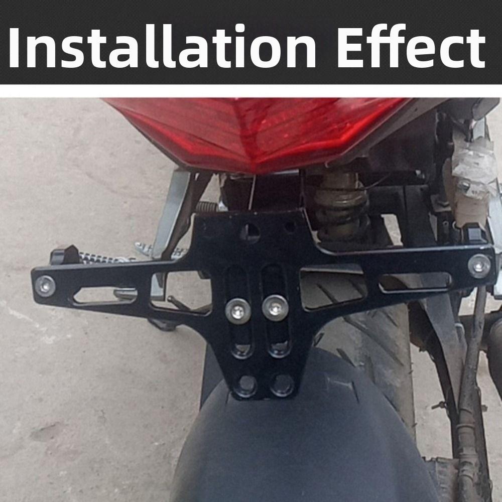 Aluminum Zinc Zinc Alloy Motorcycle Rear License Plate Mount Registration Plate Holder Motorbike Parts