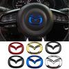 ABS Car Steering Wheel Center Emblem Sticker For Mazda MX-5 2 5 3 6 CX-8 CX-3 CX-5 CX-7 MS RX-8 Axela 8 Interior Decoration