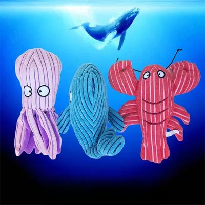 Χαριτωμένο Ρεαλιστικό Κατοικίδιο Σκύλος Βελούδινο Παιχνίδι Χταπόδι Αστακός Φάλαινα Συντροφιά για Μεγάλους και Μικρούς Σκύλους