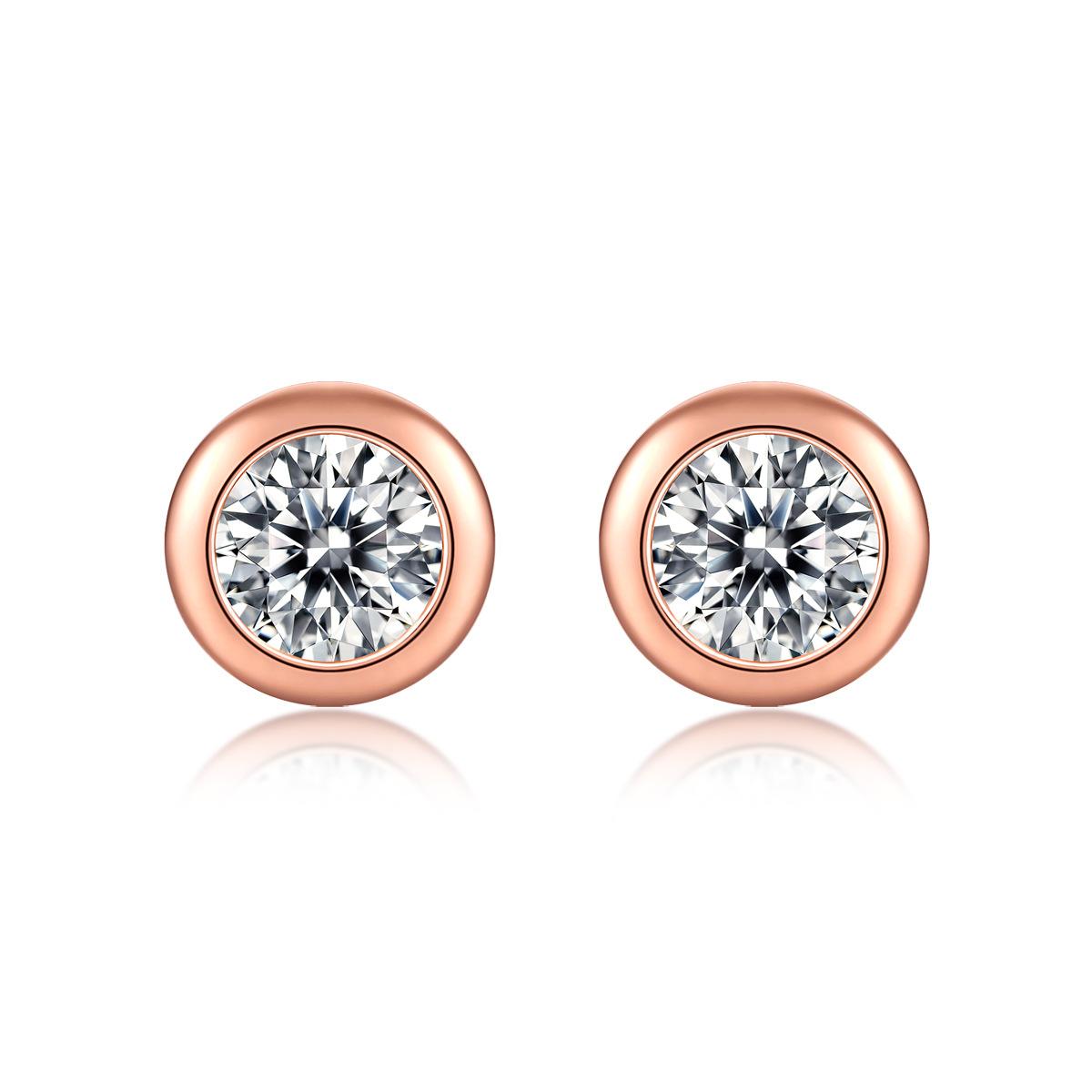 

Серьги-гвоздики с пузырчатой текстурой из муассанита, простые серебряные серьги S925, серебряные ювелирные серьги 50 points * 2