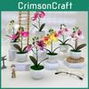 Phalaenopsis Pot Artificial Flower Bonsai For Event Decoration Prop Home And