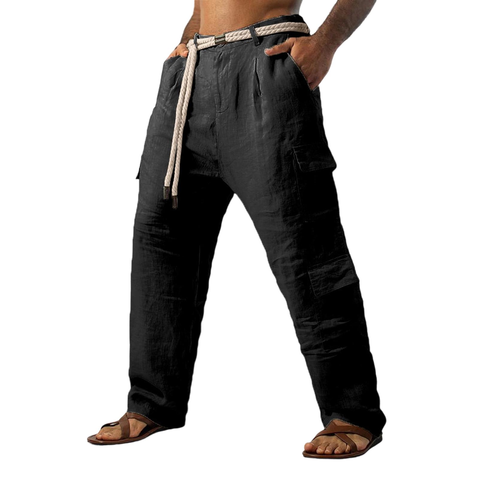 

Men s Big Size Cotton And Linen Leisure Sports Trousers L