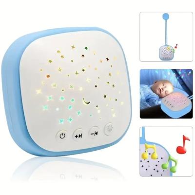 Máquina portátil de ruido blanco para bebés, 10 sonidos naturales relajantes, luz nocturna, tamaño compacto, cancelación de ruido para dormir.