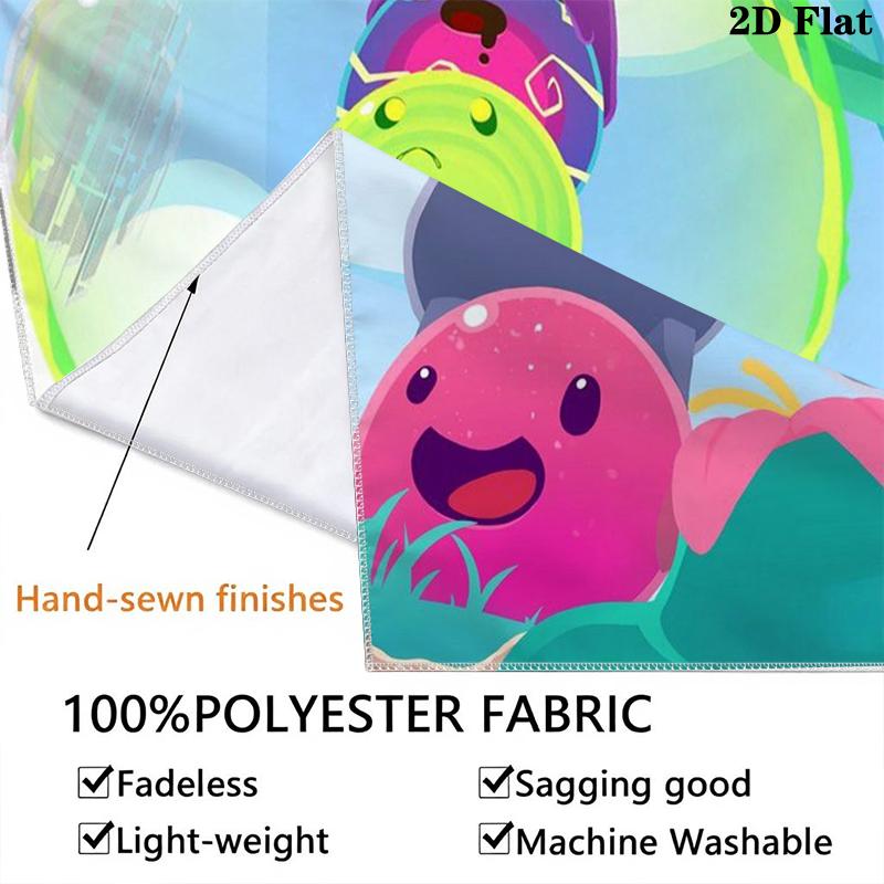 Slime Rancher Wall Tapestry Aesthetic Wall Hanging Printed Fabric Blanket Decorative Tapestries for Bedroom Living Room Home Decor