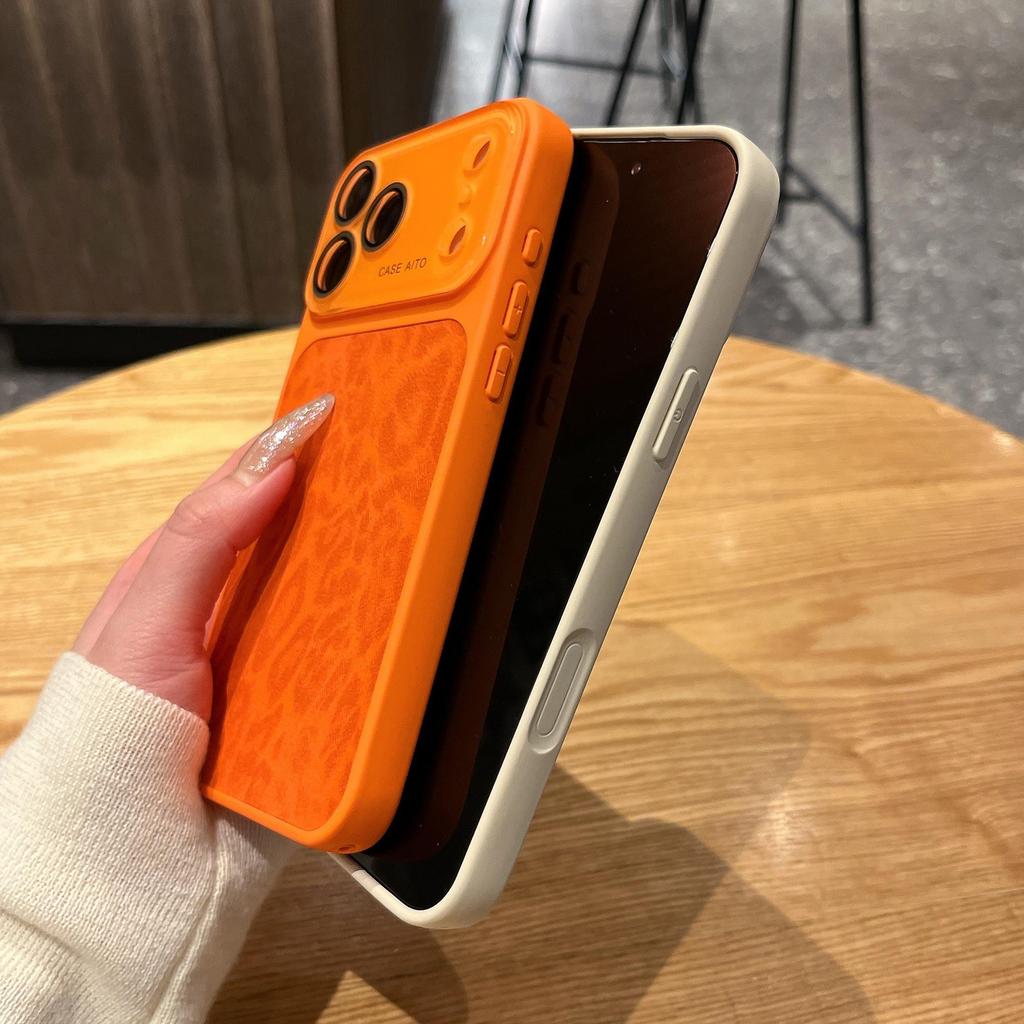 Leopard Print Window Design Phone Case for iPhone 17 Pro Max and Apple 16 (14/15 Compatible)