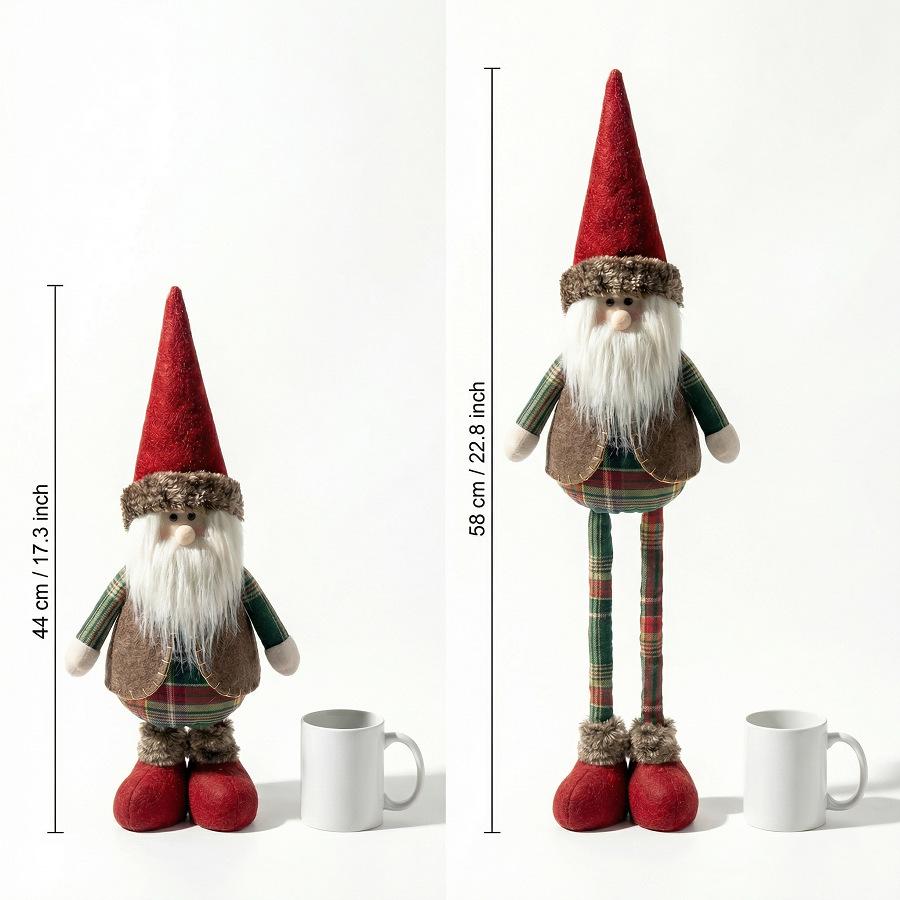 Christmas Telescopic Reindeer, Snowman, & Santa Claus Desktop Ornaments