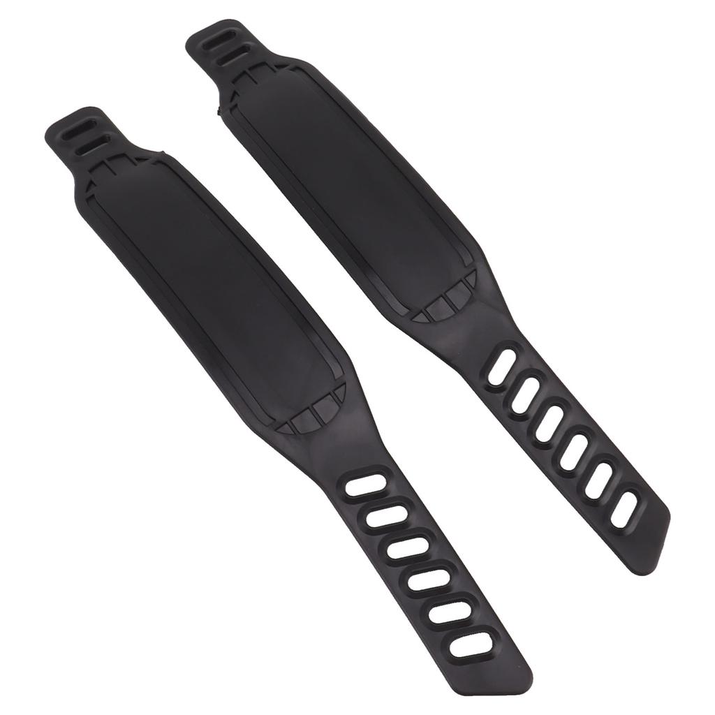 2 STÜCK Heimtrainer Pedalschlaufen Kunststoff Verstellbare Länge Universal Fahrradpedal Zehenclips Riemen für Heimfitnessstudio Radfahren