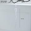New Transparent Acrylic Snowflake Crystal Ice Cream Charm Pearl Water Drop String Christmas Tree Ornament Pendant
