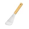 1PC Wooden Handle Non-slip Stainless Steel Kitchen Frying Spatula Cookware Frying Fish Spatula Frying Shovel Leaky Shovel