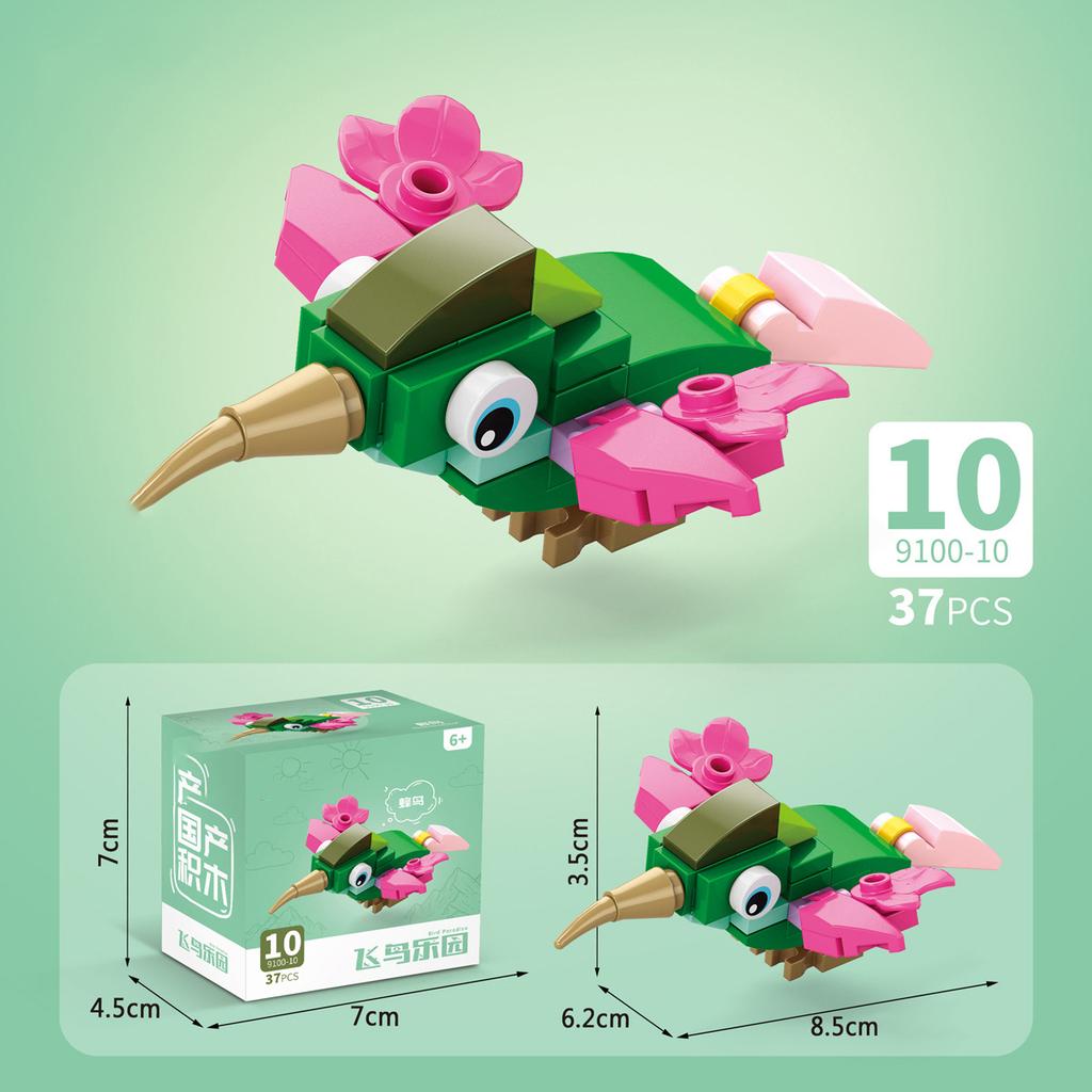 Sada figurek hmyzu a zvířat Mini stavebnice Hračka k sestavení 3D konstruktor Mikro kostičky Hračka pro děti Chlapce 9 až 12 let Dárek